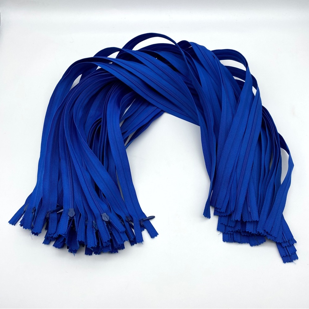 26” YKK Blue Invisible 35 Zippers Sewing Fashion Accessories